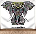3D Mural Elephant Tapestry Wall Hanging Bohemian Hippie