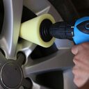 Car wheel polishing disc detail in the net