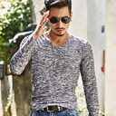Autumn winter new men's long sleeved T-shirts men
