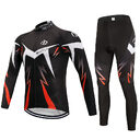 Winter cycling suit long bicycle fleece sleeve team