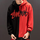 Women Patchwork Casual Hoodies Fall Winter Letter Printing