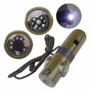 Off-the-shelf seven-in-one whistle multi-function compass survival outdoor products