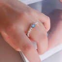 Grey Moonlight Pearl Ring
