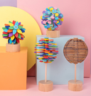 Solid Wooden Rotating Lollipop Fischer Series Creative Ornaments