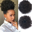 Flower bud meatball head wig