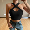Solid Color Slim Sleeveless Waistcoat with Hollowed-out Bodybuilding