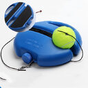 Tennis rebound training device with rope