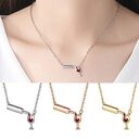 Wine Bottle Cup Pendant Necklace For Women Girls