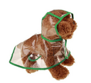 1Pc Transparent Waterproof Dog Clothes Rain Coat Pet