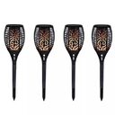 LED Solar Flame Flickering Lawn Lamps Torch Light