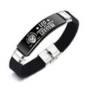 Black 12 Constellation Zodiac Sign ID Bracelets Bangles