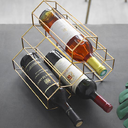 Creative Geometric Wine Rack Metal Simple Household Grape