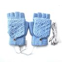 Breathable 5V USB Heated Gloves Winter Knitted Heating