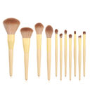 11 makeup brushes yellow set