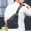 Digital canvas bag for men's chest