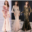 Banquet evening dress princess slim