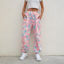 Nclagen New Women Camouflage Print Trousers Loose Harem