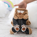 Pet fun paw print bear clothes