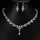 Necklace and earrings jewelry set