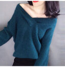 Winter Sweater Women Warm Oversized Pullovers Autumn V