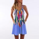 Women Fashion Boho Style Sexy Printed Plus Size