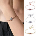 Turtles Bracelet Adjustable Shiny Rhinestones Sparkling Geometric Women