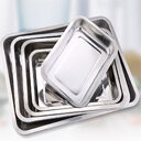 Stainless Steel Storage Trays Square Plate Thickening Pans