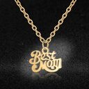 Stainless Steel Best Mom Charm Necklace Family Mother