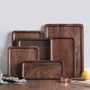 Walnut rectangular tray tea dessert