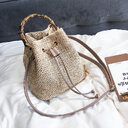Bamboo bag bucket female
