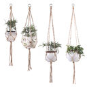 Hand-woven plant hanging basket cotton rope sling