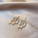 Pearl branch earrings women