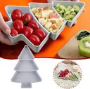 Christmas Tree Shaped Fruit Platter Creative Plates Storage