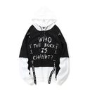 Autumn Men Graffiti Oversize Hoodies Hip-hop Round Neck