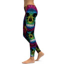 Rainbow Skull Leggings Women Plus Size Workout Casual