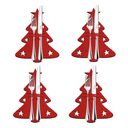4-piece Christmas tree cutlery set