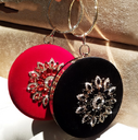 Lolibox Women Bags Evening Clutch Velvet Diamond Ring