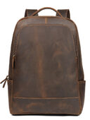 Leather men's backpack travel