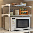 Microwave Shelf Rack Kitchen Spice Organizer Storage Bathroom