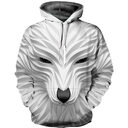Long Sleeve Hoodies Men Casual Pullovers Hooded Animal