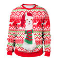 Autumn Winter Fashion Ugly Christmas Sweater Santa Elf