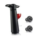 Vacuum Wine Bottle Stopper Black Plastic One Two