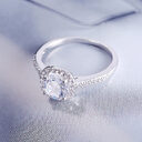 Wedding Rings for Women Silver Color Jewelry Luxury