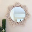 Sunflower. INS Scandinavian Girl Heart Mirror Handmade Tapestry