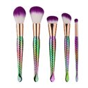 5 mermaid makeup brushes set beauty tools fish
