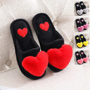 Cute Love Slipper Winter Warm Fluffy Shoes Home