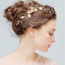 YS803 comb hair crystal diamond disc inserted bride