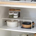 Retractable kitchen rack multi-layer storage single shelf