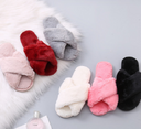 Winter Women Home Slippers With Faux Fur Fashion