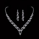 Wedding Photography Jewelry Classic Kiss Earrings Necklace Bridal